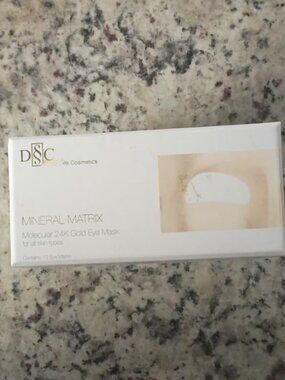 DEEP SEA MINERAL MATRIX MOLECULAR 24K GOLD EYE MASK-12 EYE MASK-BRAND NEW-SEALED